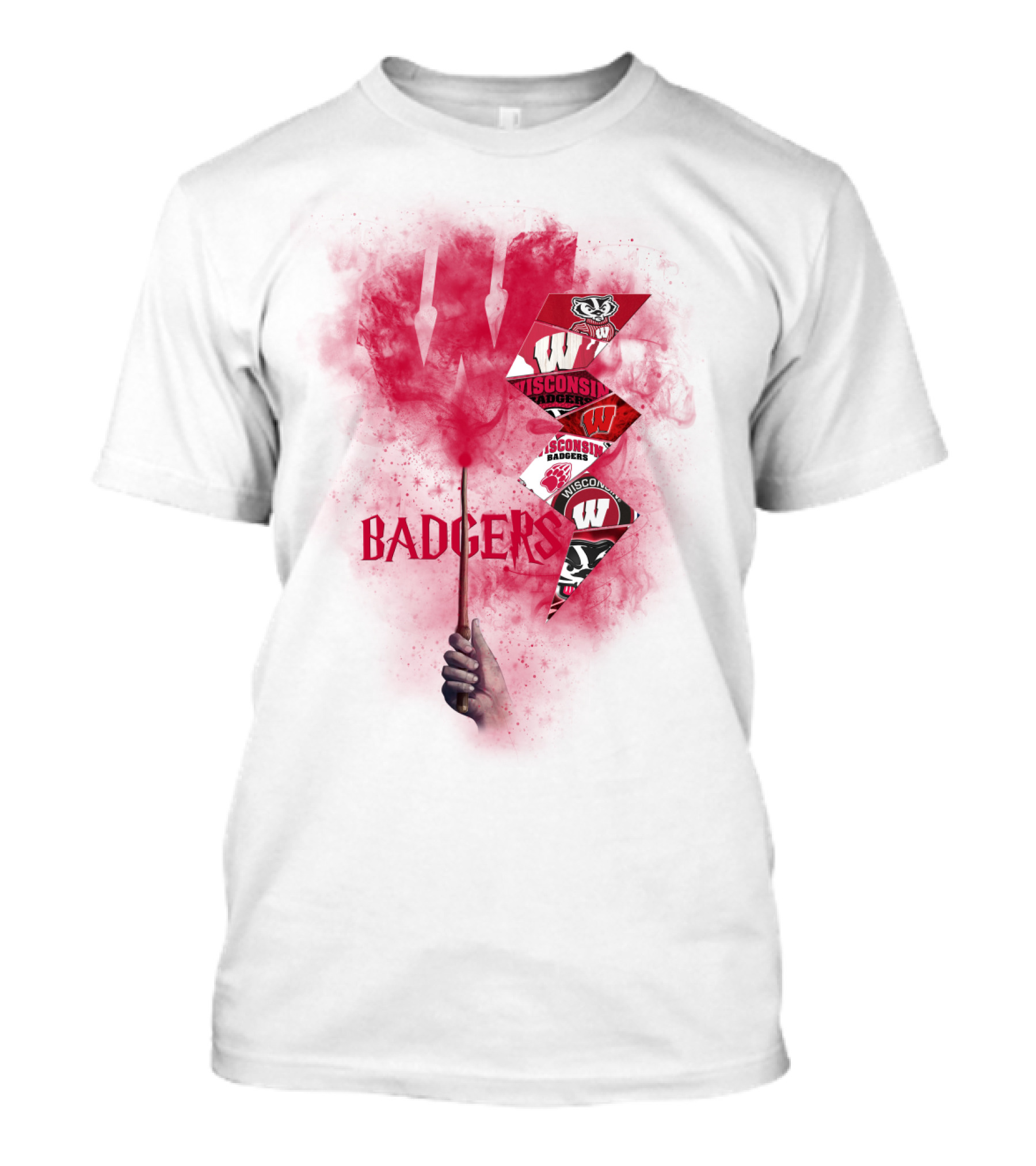 Wisconsin Badgers W Logo Sports Fan Art Chtnca1014 T-Shirt