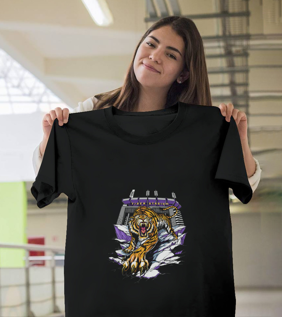 Tiger Stadium Roaring Tiger Breakthrough T-Shirt