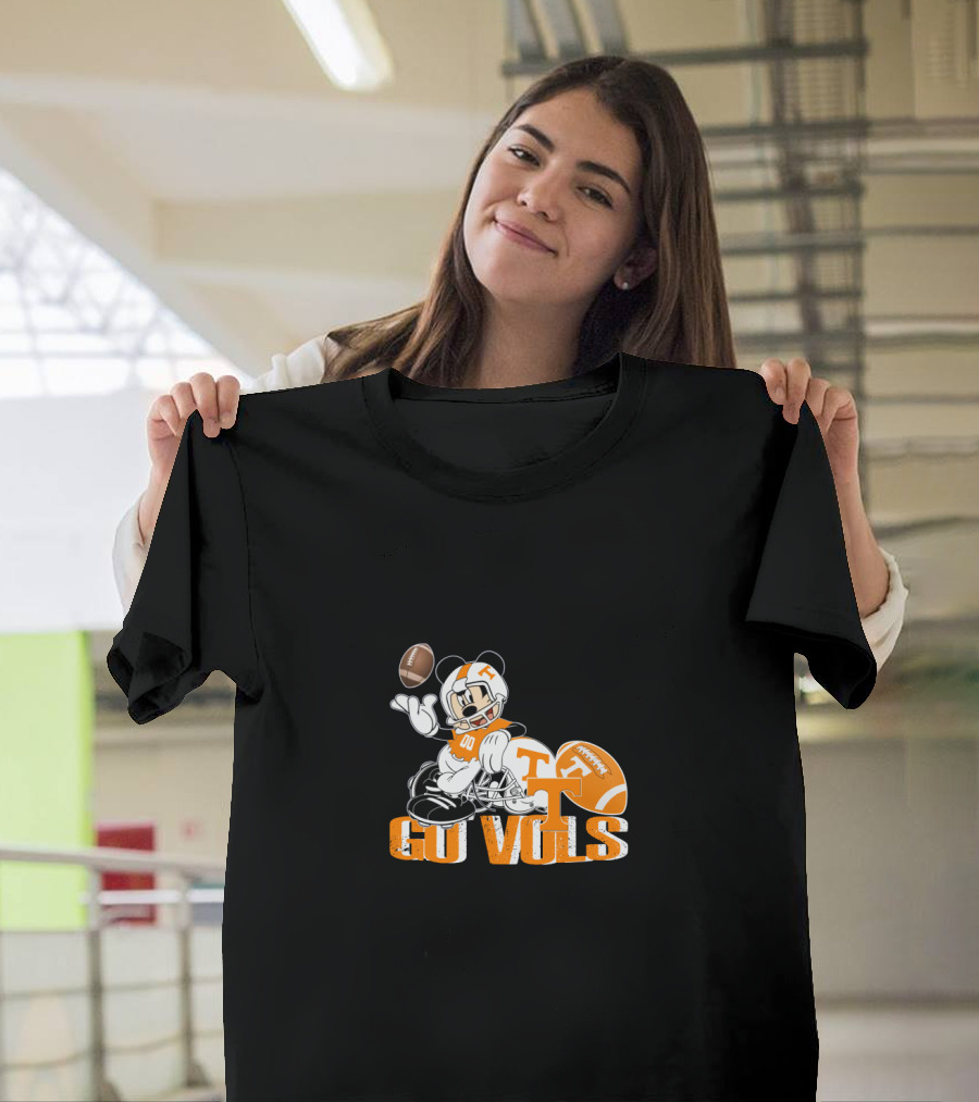 Go Vols Tennessee Football Mickey Mouse T-Shirt