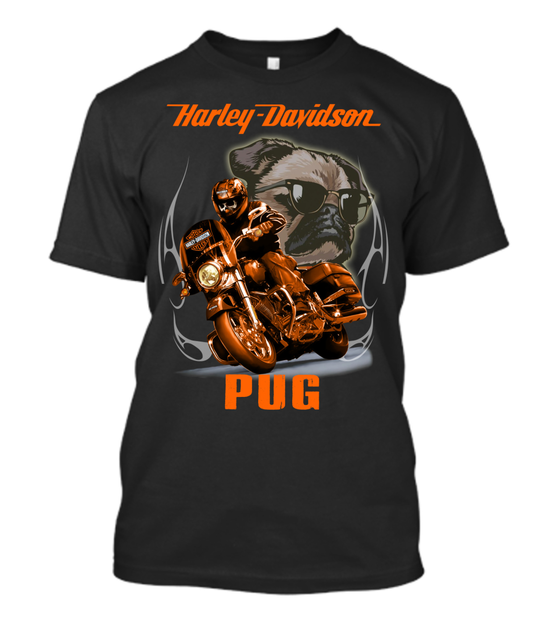 Harley Davidson Pug T-Shirt