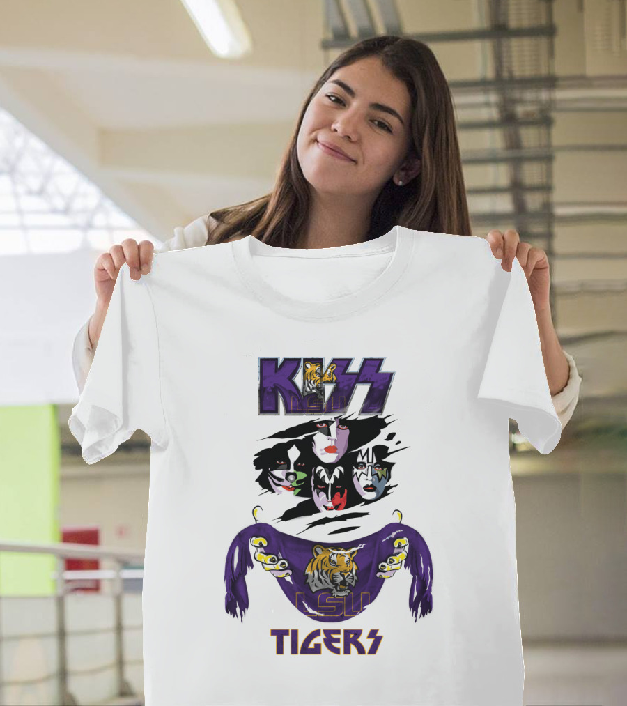 KISS LSU Tigers Ncaa Collaboration T-Shirt