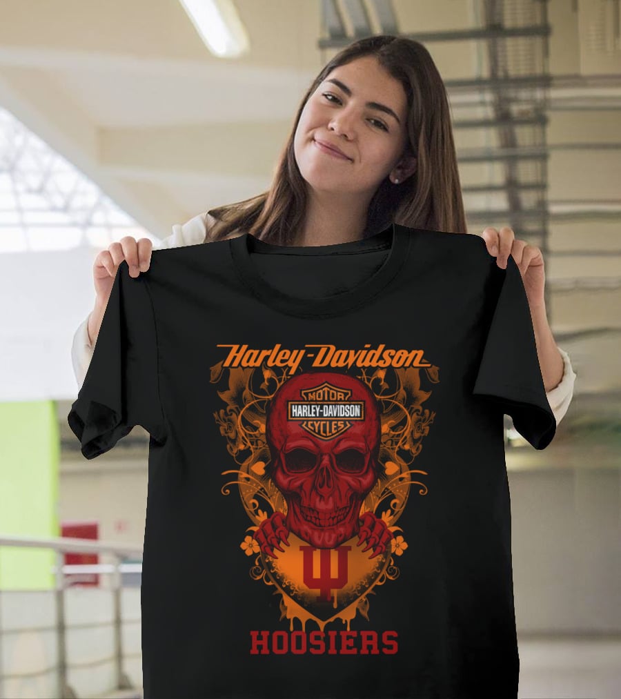 Harley Davidson Motor Cycles Hoosiers Indiana T-Shirt