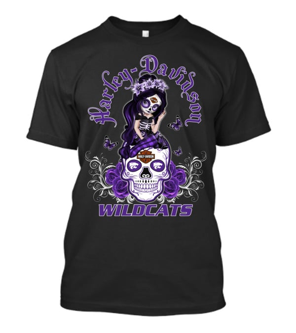 Harley Davidson Hl Girl Kansas State Wildcats T-Shirt