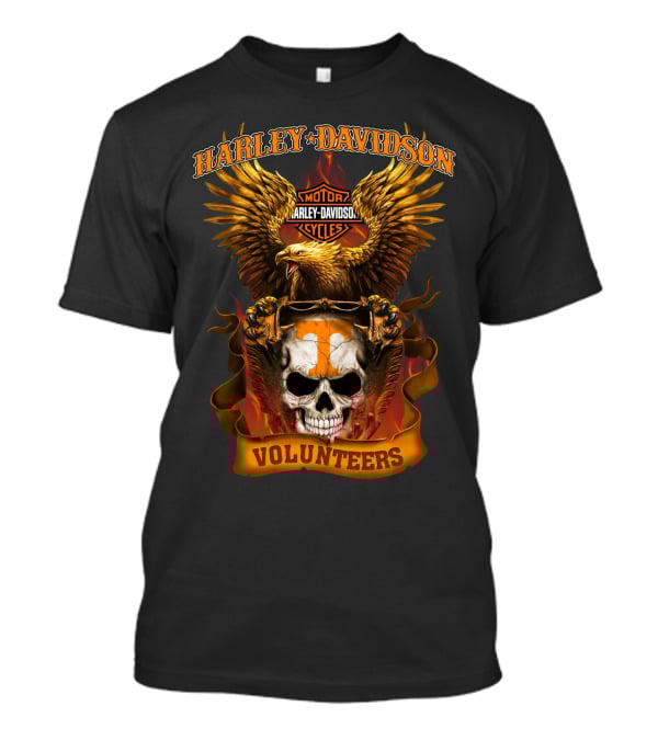 Harley Davidson Motorcycles Volunteers Eagle Skull 2803Hl Tennessee T-Shirt