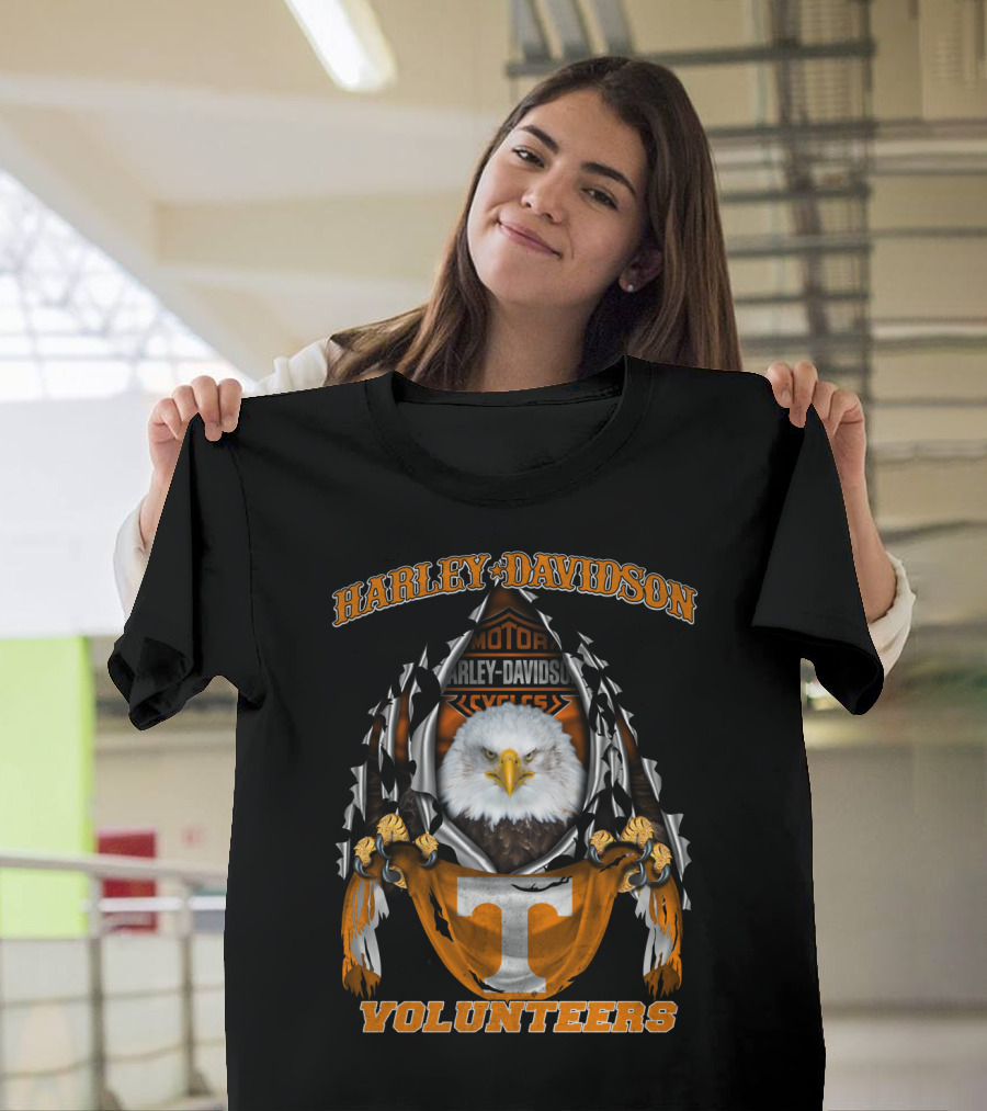 Harley Davidson Volunteers Tennessee Eagles Ncaa 3003 T-Shirt