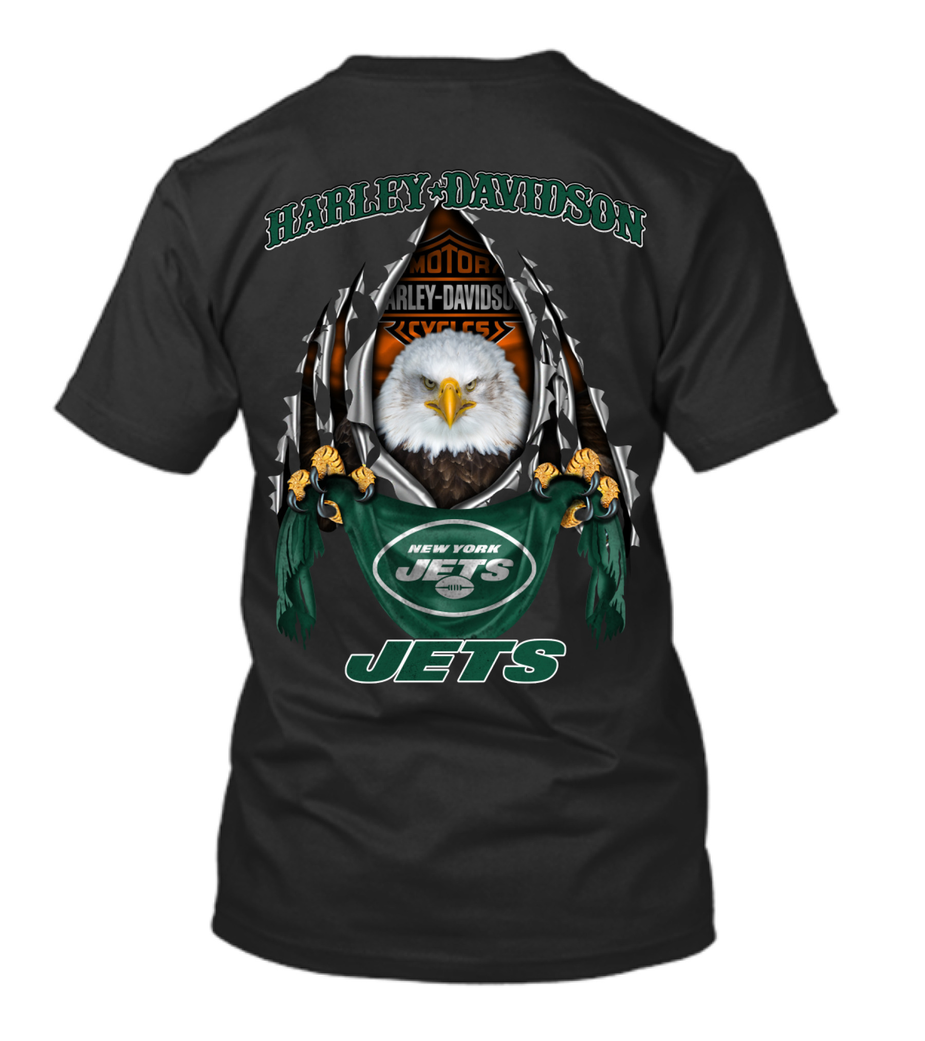 Harley Davidson Motor Cycles New York Jets T-Shirt