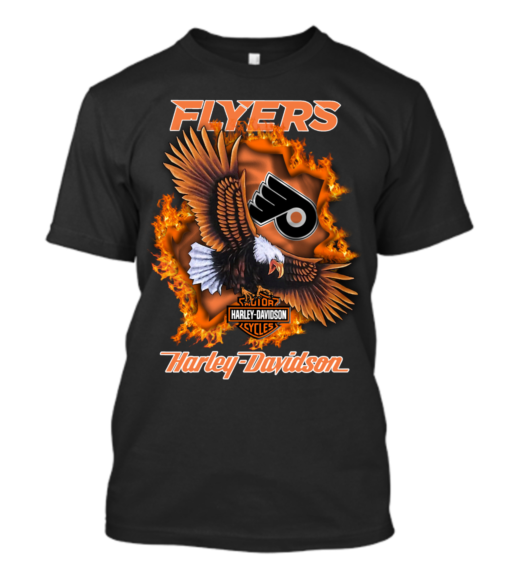 Flyers Harley Davidson Philadelphia Flyers Nhl 1204 T-Shirt