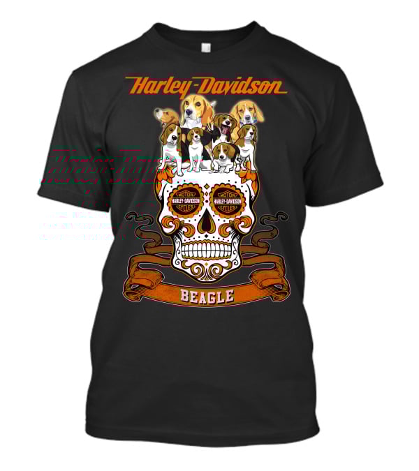 Harley Davidson Motor Cycles Beagle T-Shirt