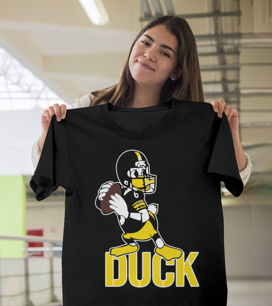 Pittsburgh Football Duck Hodges Quarterback Cartoon T-Shirt