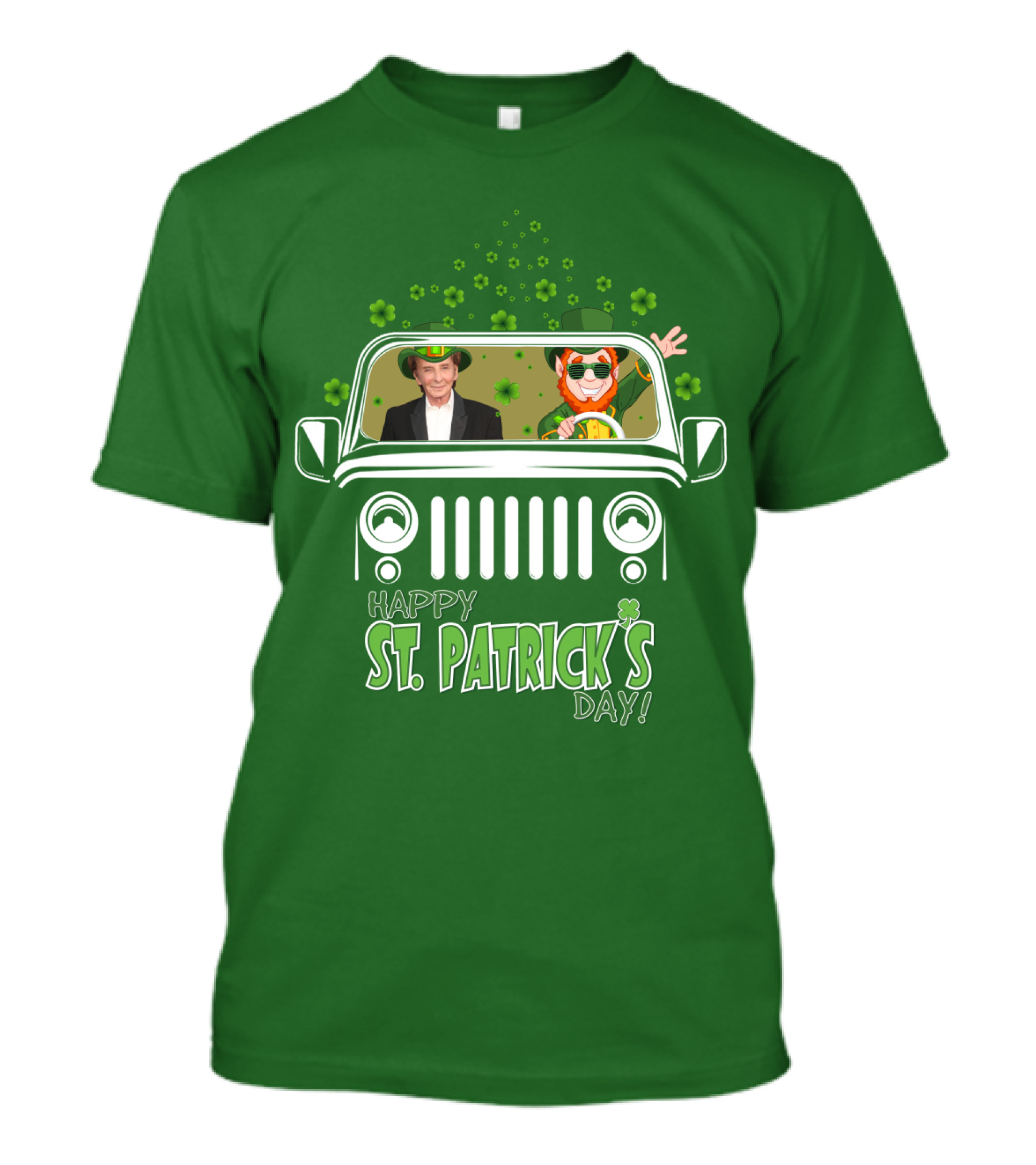 Happy St. Patrick's Day 51 Barry Manilow Jeep Ride T-Shirt