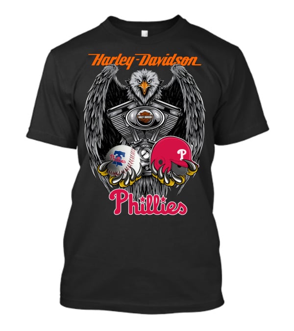 Harley Davidson Eagles Phillies Mlb 46 Pp1 T-Shirt