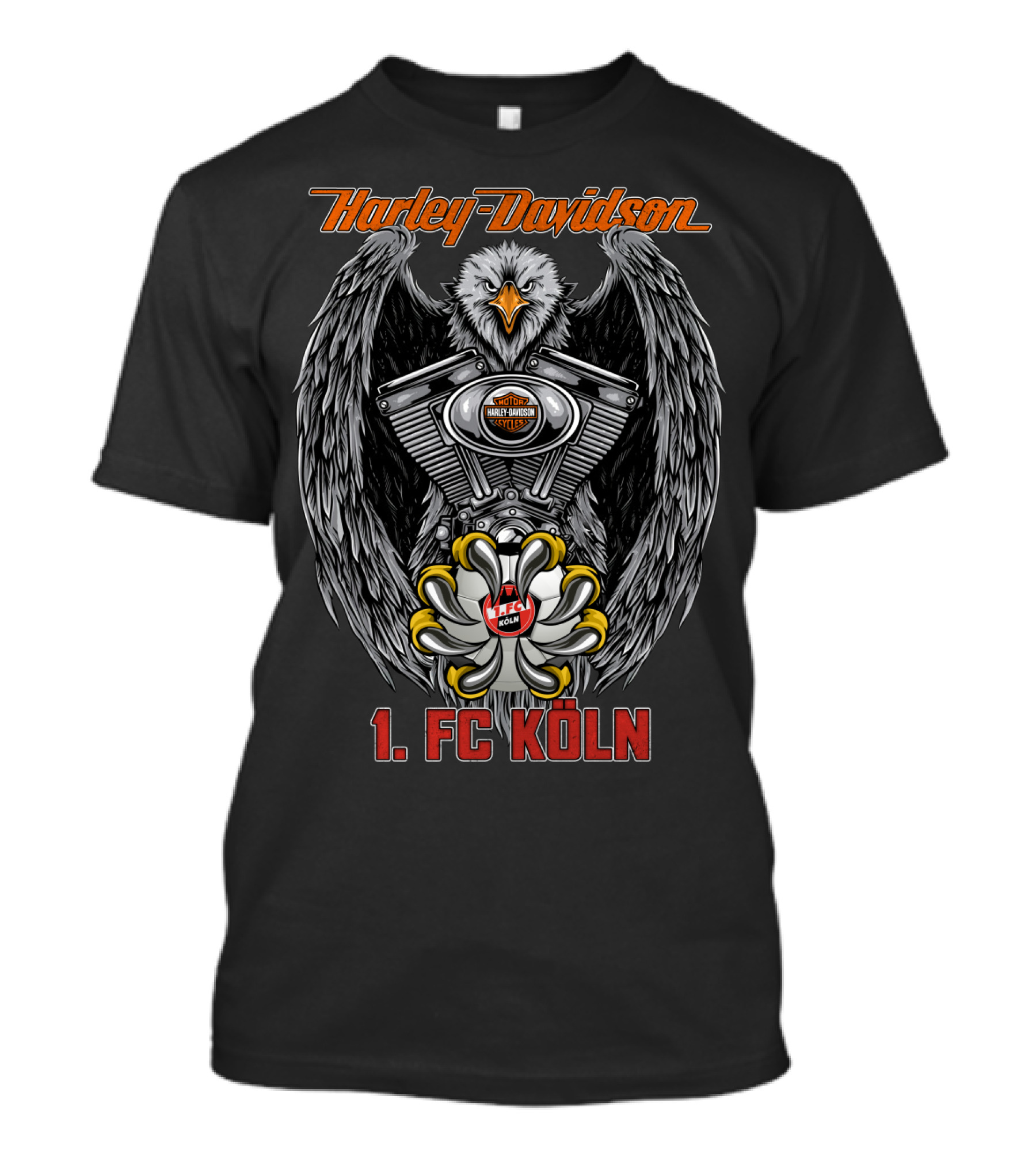 Harley Davidson Eagle Engine 1. Fc Köln T-Shirt