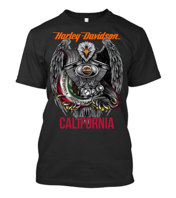 Harley Davidson Eagle California Republic T-Shirt