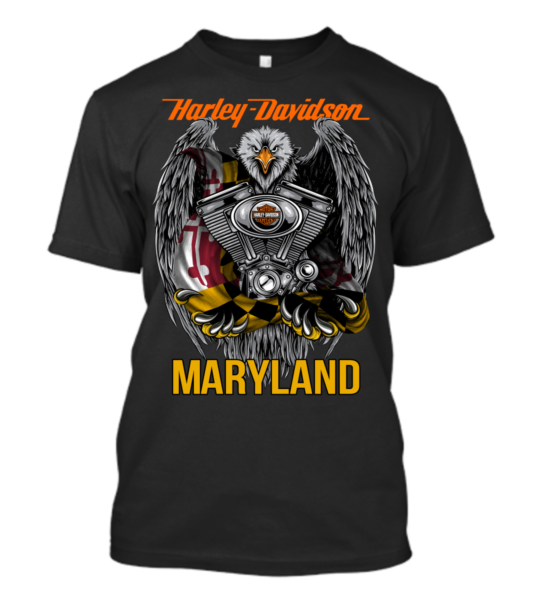 Harley Davidson Maryland Eagle Engine T-Shirt