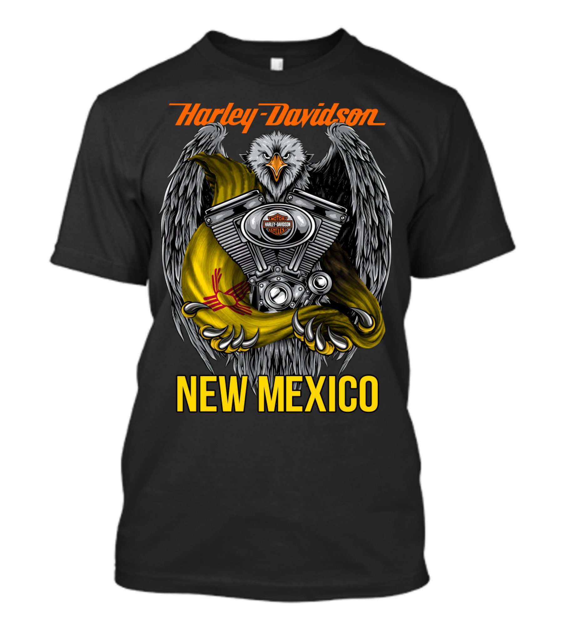 Harley Davidson Eagle Engine New Mexico T-Shirt