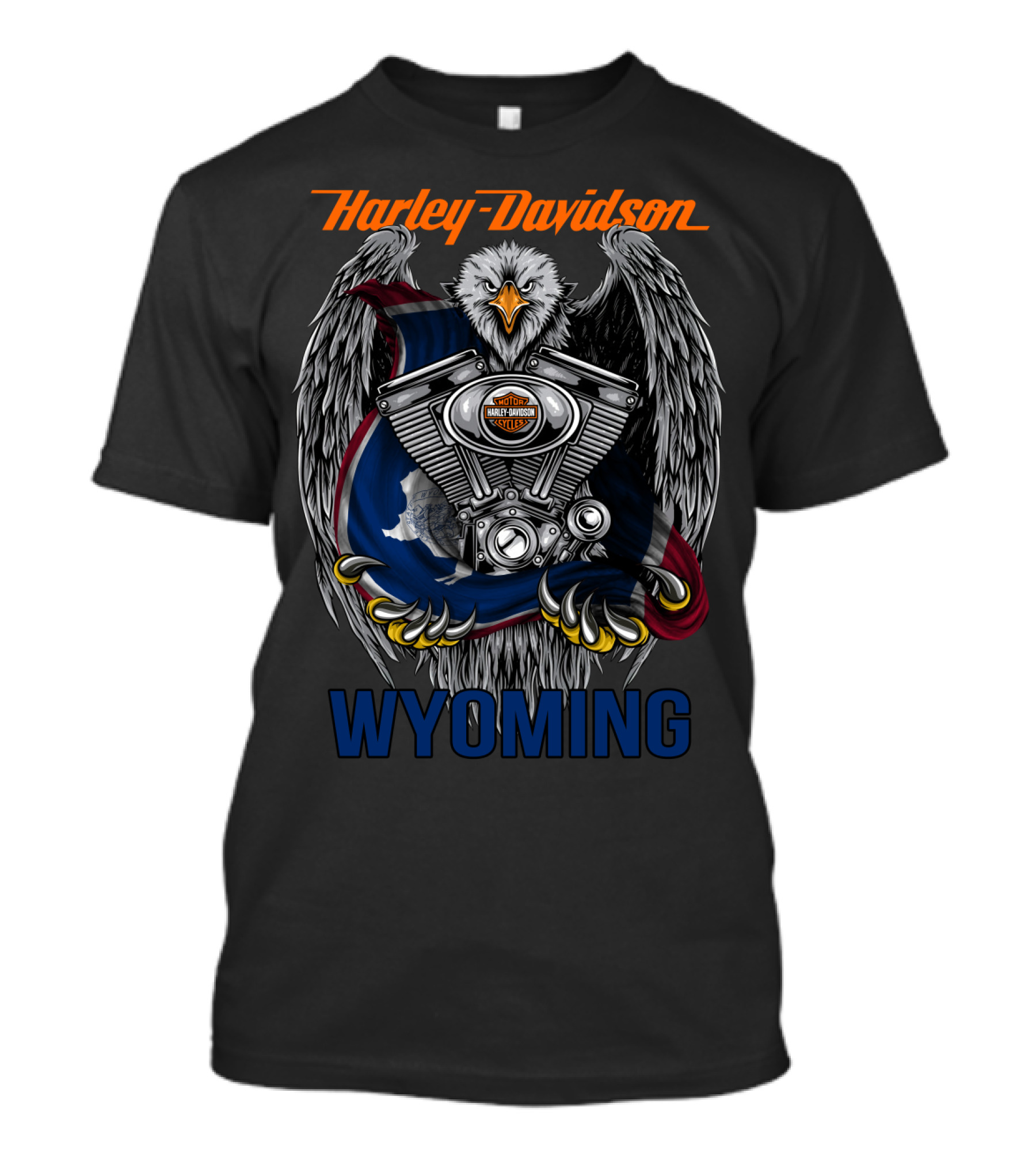 Harley Davidson Wyoming Eagle T-Shirt