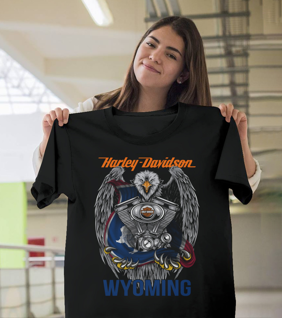 Harley Davidson Wyoming Eagle T-Shirt