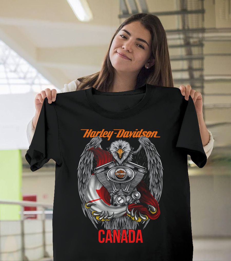 Harley Davidson Eagle Engine Canada T-Shirt