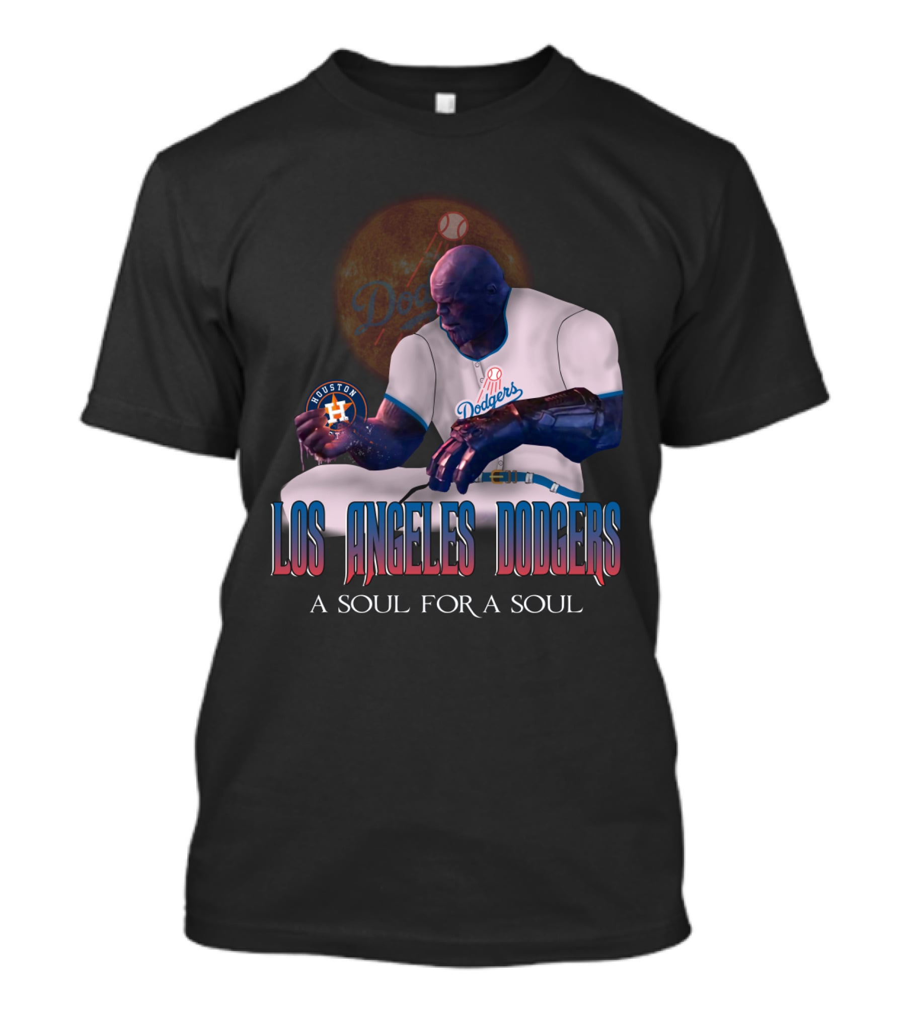 Los Angeles Dodgers A Soul For A Soul Dodgers Astros T-Shirt