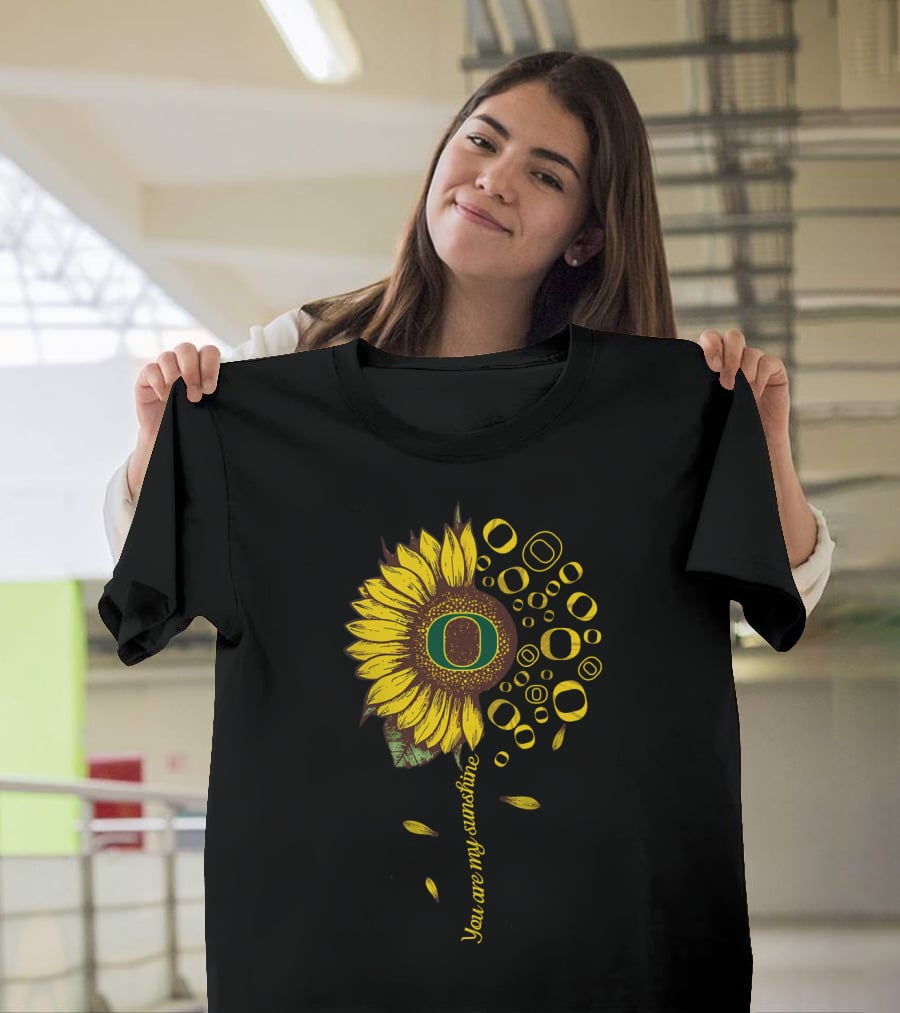 Oregon Ducks Sunflower You Are My Sunshine T-Shirt