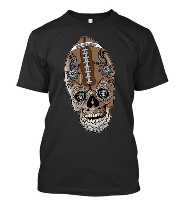 Oakland Raiders Football Skull Design 97 01 Or T-Shirt