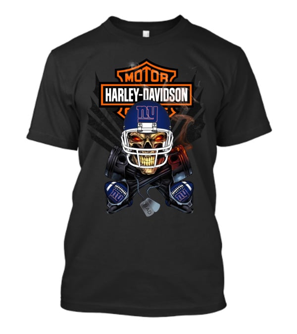 Harley Davidson Motor Nyg Nfl T-Shirt