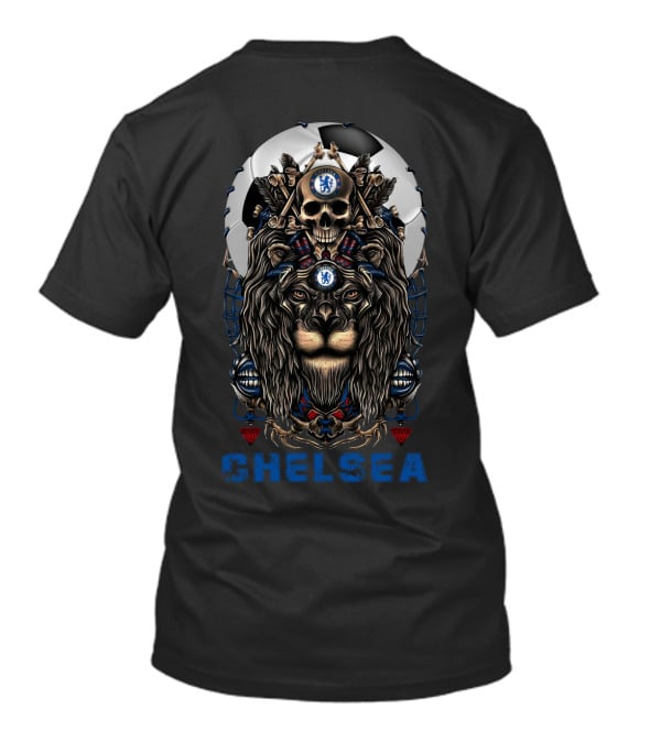 Chelsea 114 Nha C Lion Skull Soccer T-Shirt