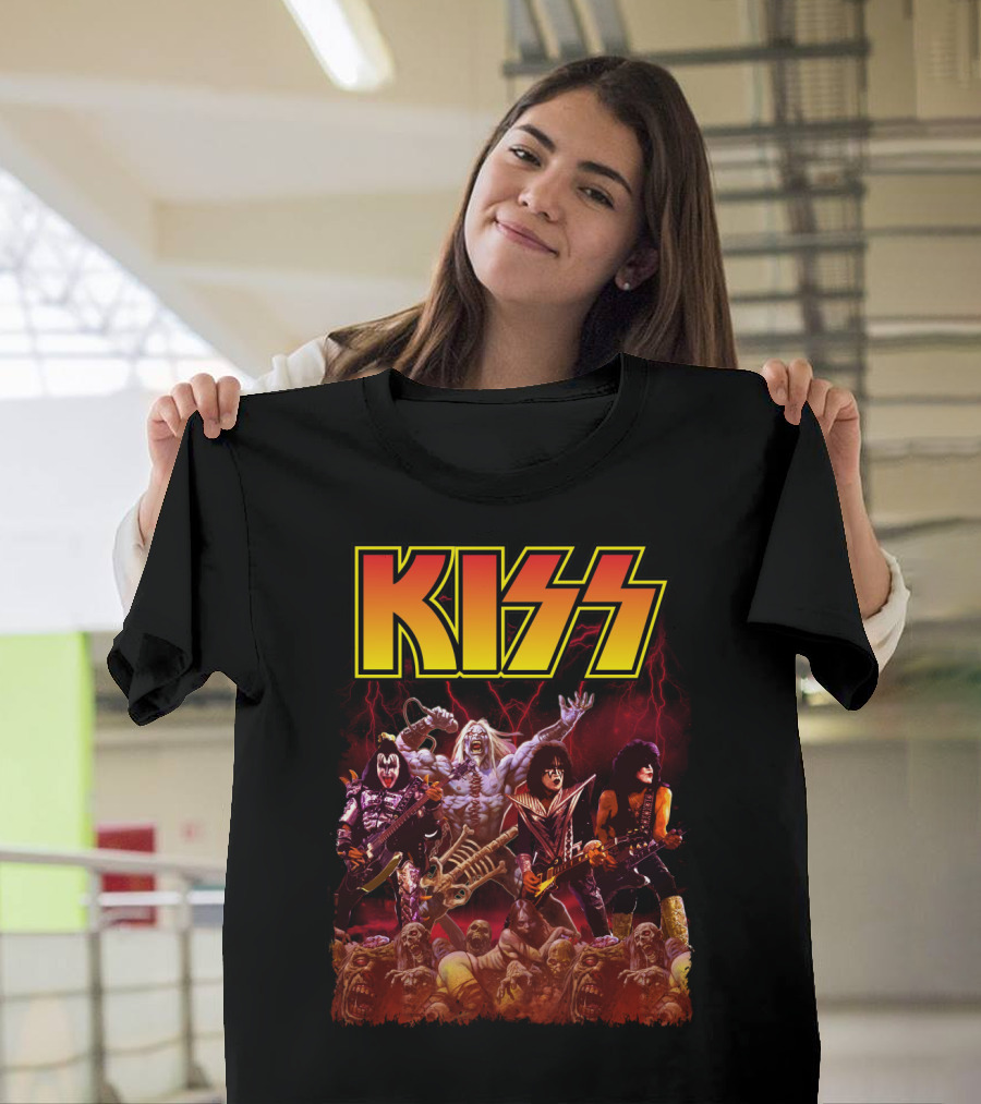 Kiss Band Metal Apocalyptic Monster Rock Warriors T-Shirt