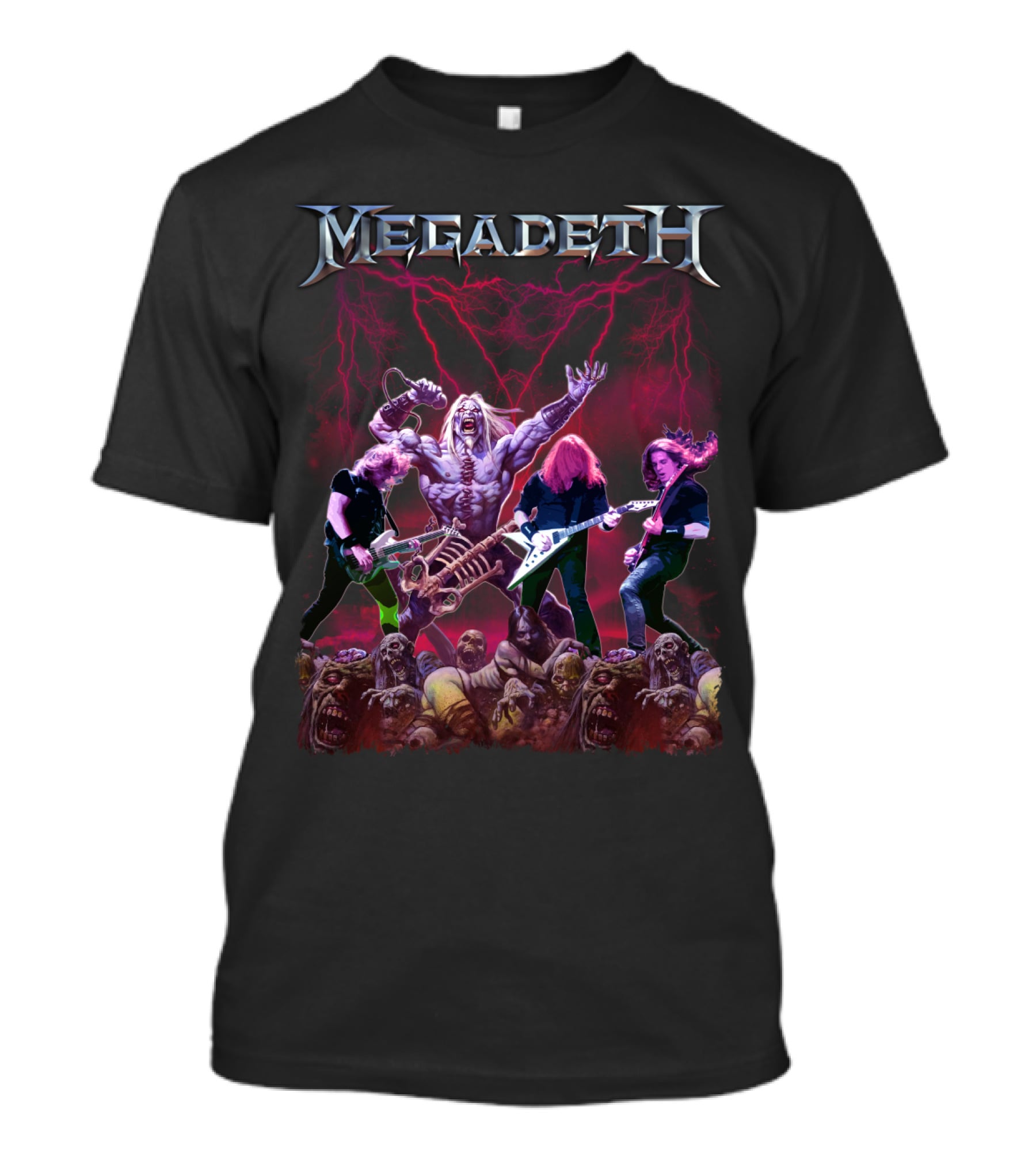 Megadeth Zombie Apocalypse Heavy Metal Concert T-Shirt