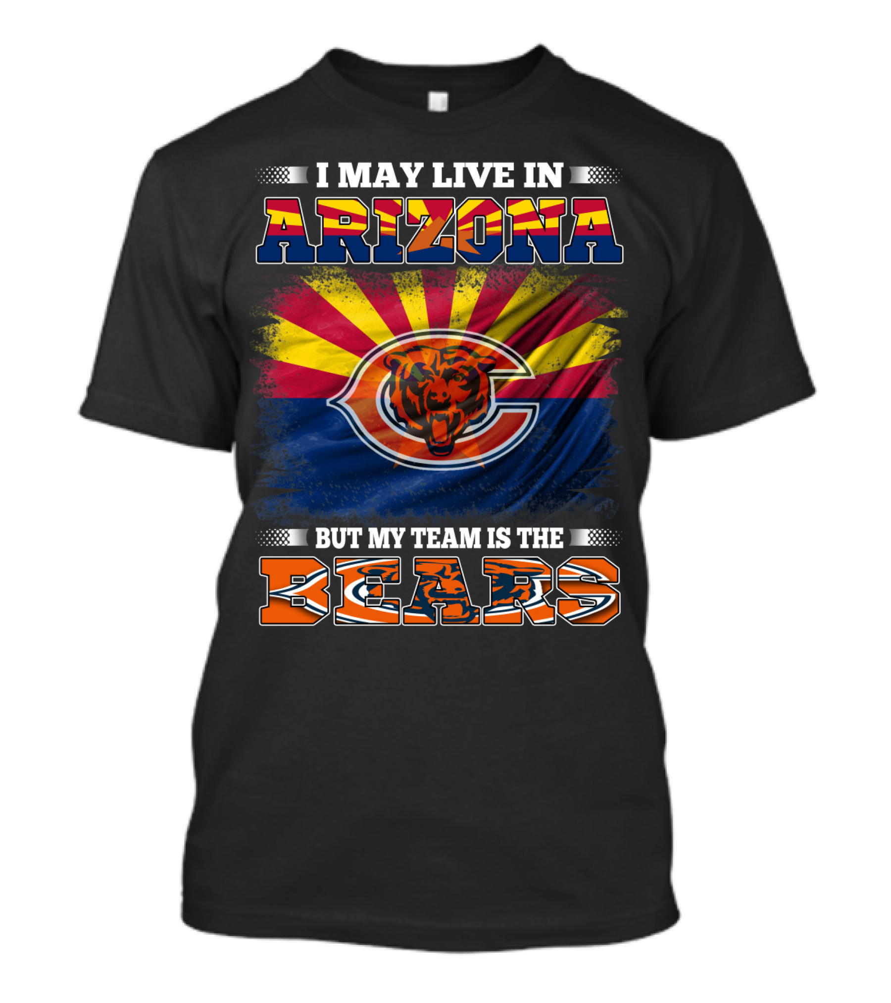 Arizona Pride With Chicago Bears Team Loyalty T-Shirt