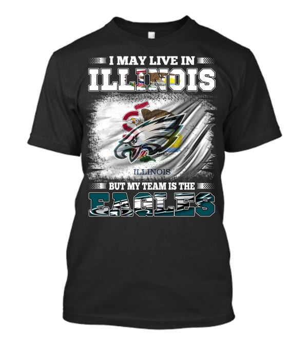Illinois Residents Supporting Eagles Team With State Pride And Loyalty T-Shirt