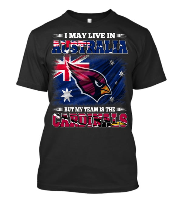 Australia Flag Cardinals Fan Team Loyalty T-Shirt
