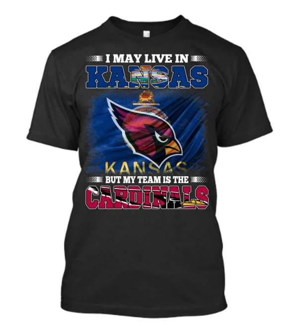 Kansas Pride With Cardinals Team Loyalty T-Shirt