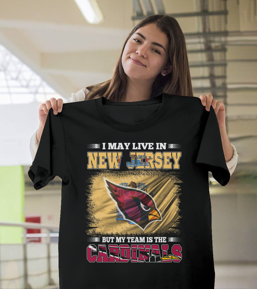 New Jersey Fan Loyalty to Cardinals Team Emblem T-Shirt
