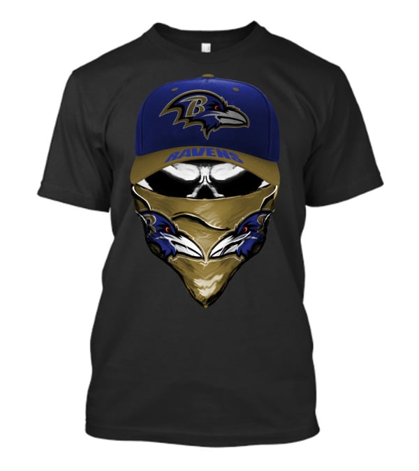 BALTIMORE RAVENS RAVENS Hat And Bandana T-Shirt