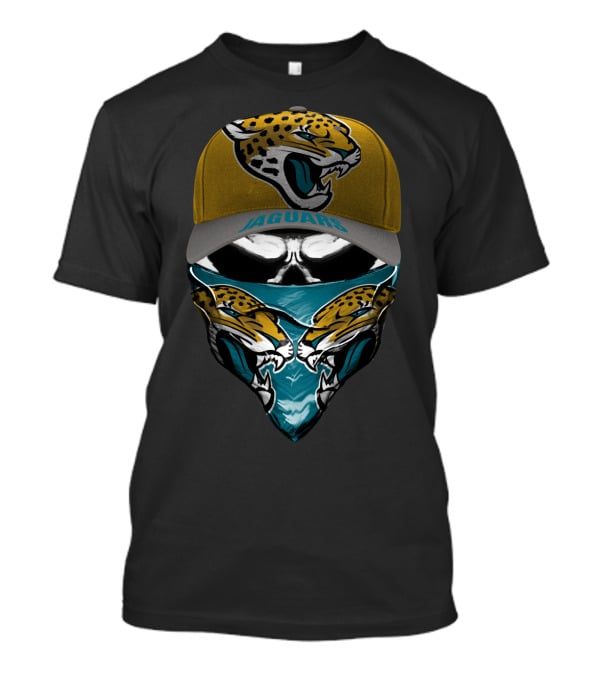 Jacksonville Jaguars Fierce Logo Hat And Bandana Combo T-Shirt