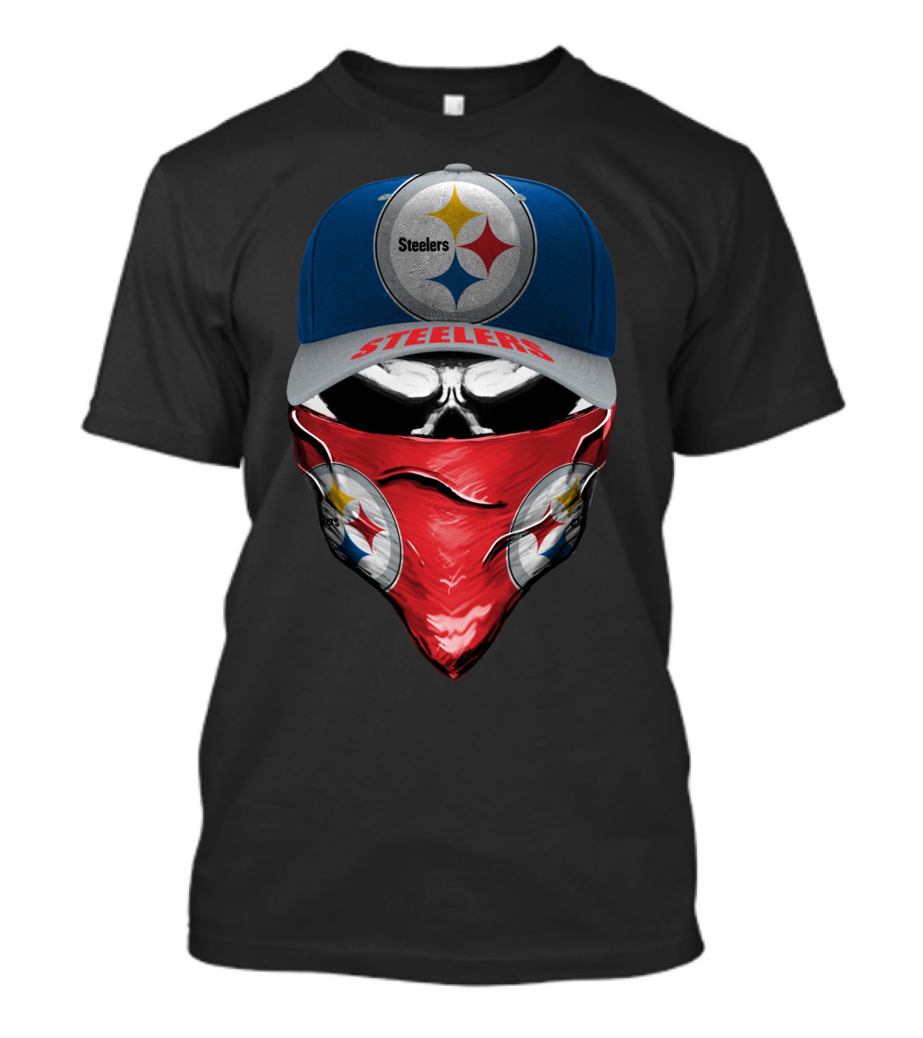 Steelers Pittsburgh Steelers Bandana And Cap T-Shirt