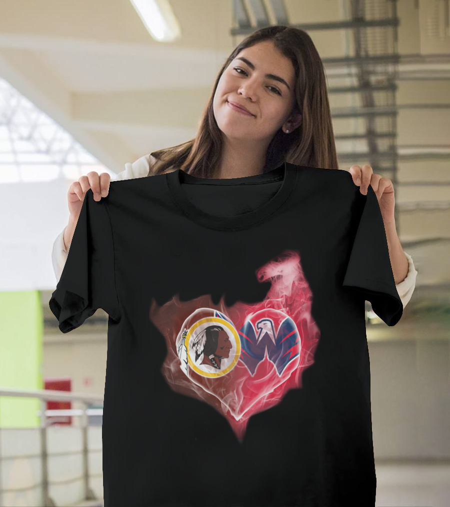 Washington Redskins Capitals Heart T-Shirt