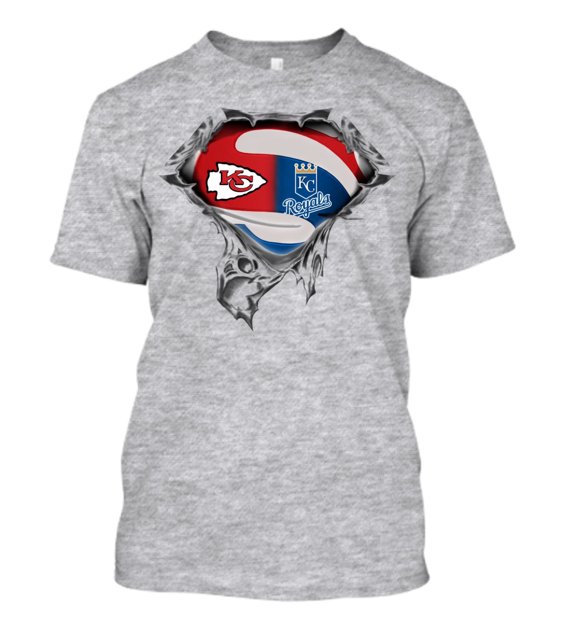 Kansas City Chiefs And Royals Super Combo 3D T-Shirt