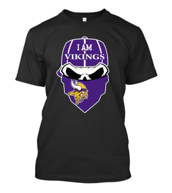 I Am Vikings Minnesota Vikings Skull T-Shirt