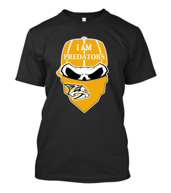 I Am Predators Nashville Predators Skull T-Shirt