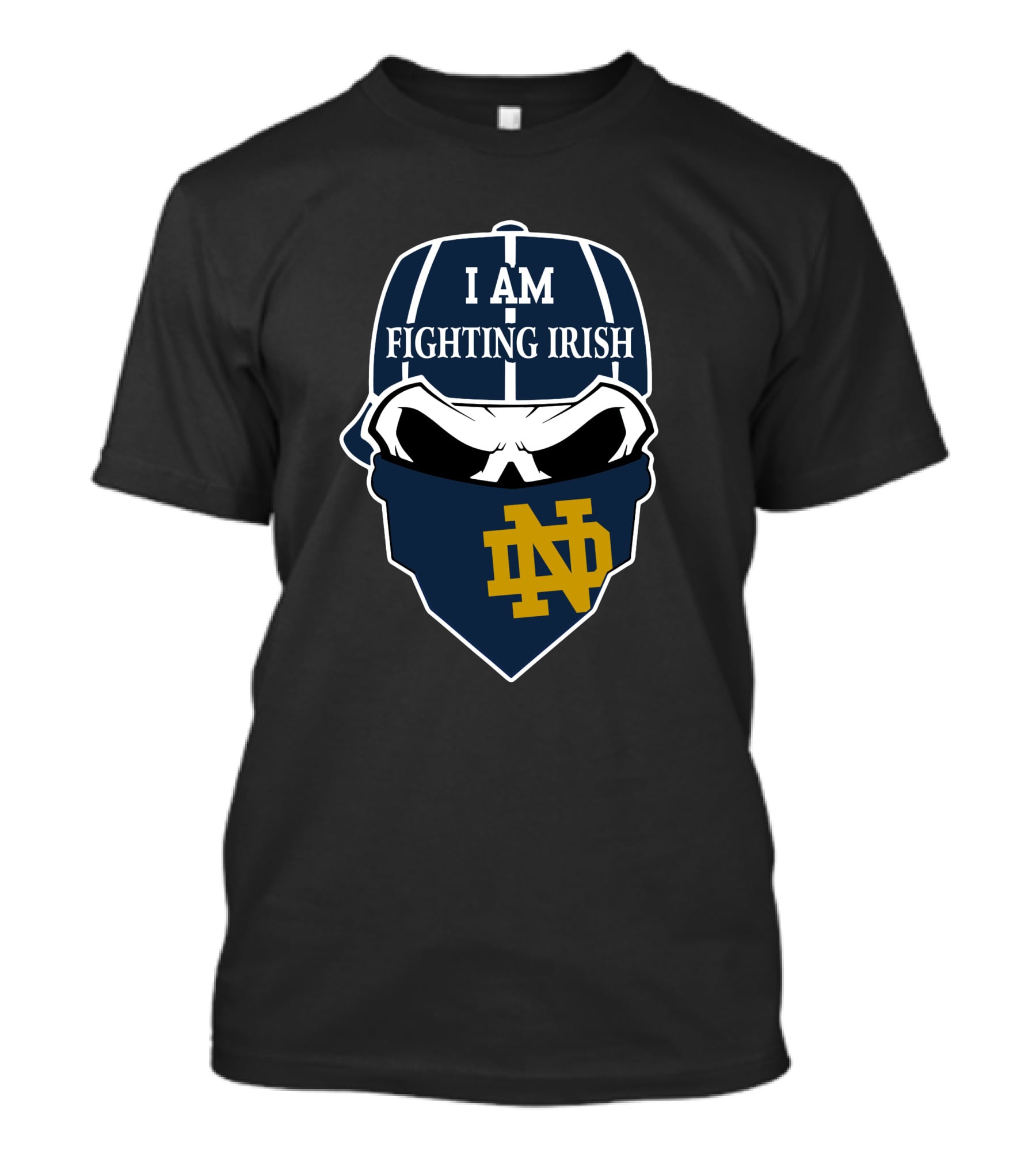 I Am Fighting Irish Nd Skull Notre Dame T-Shirt
