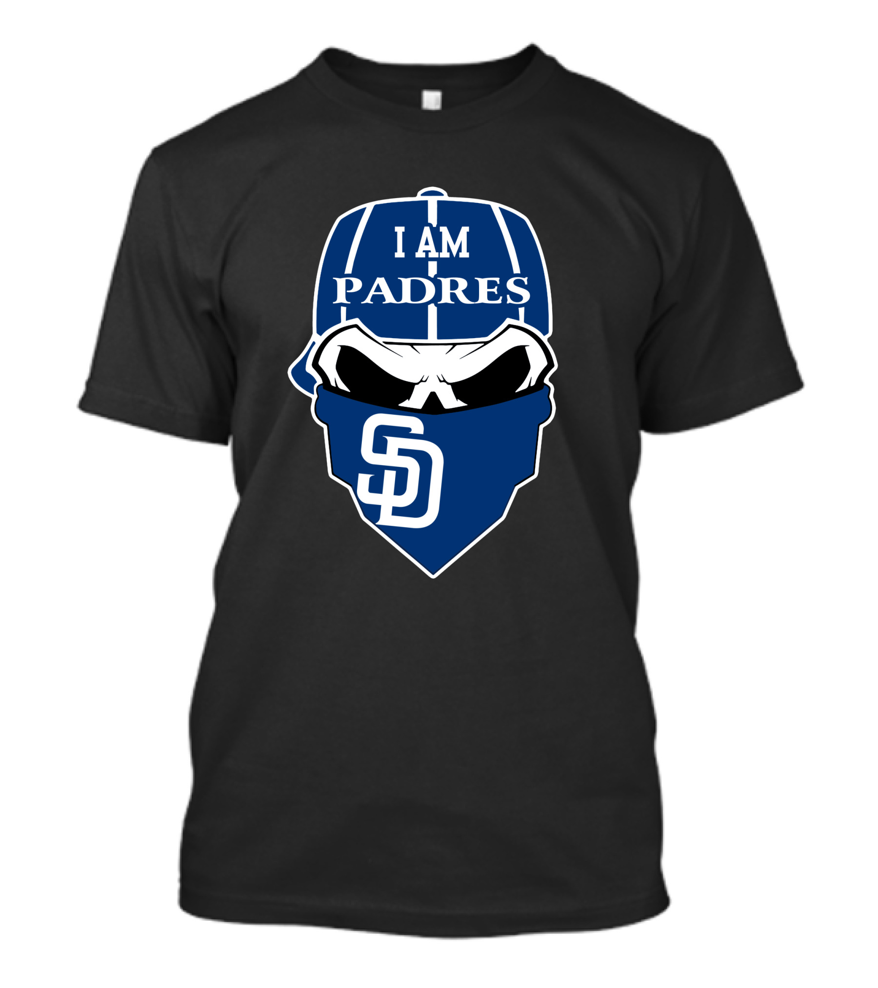 I Am Padres Sd Skull San Diego Padres T-Shirt