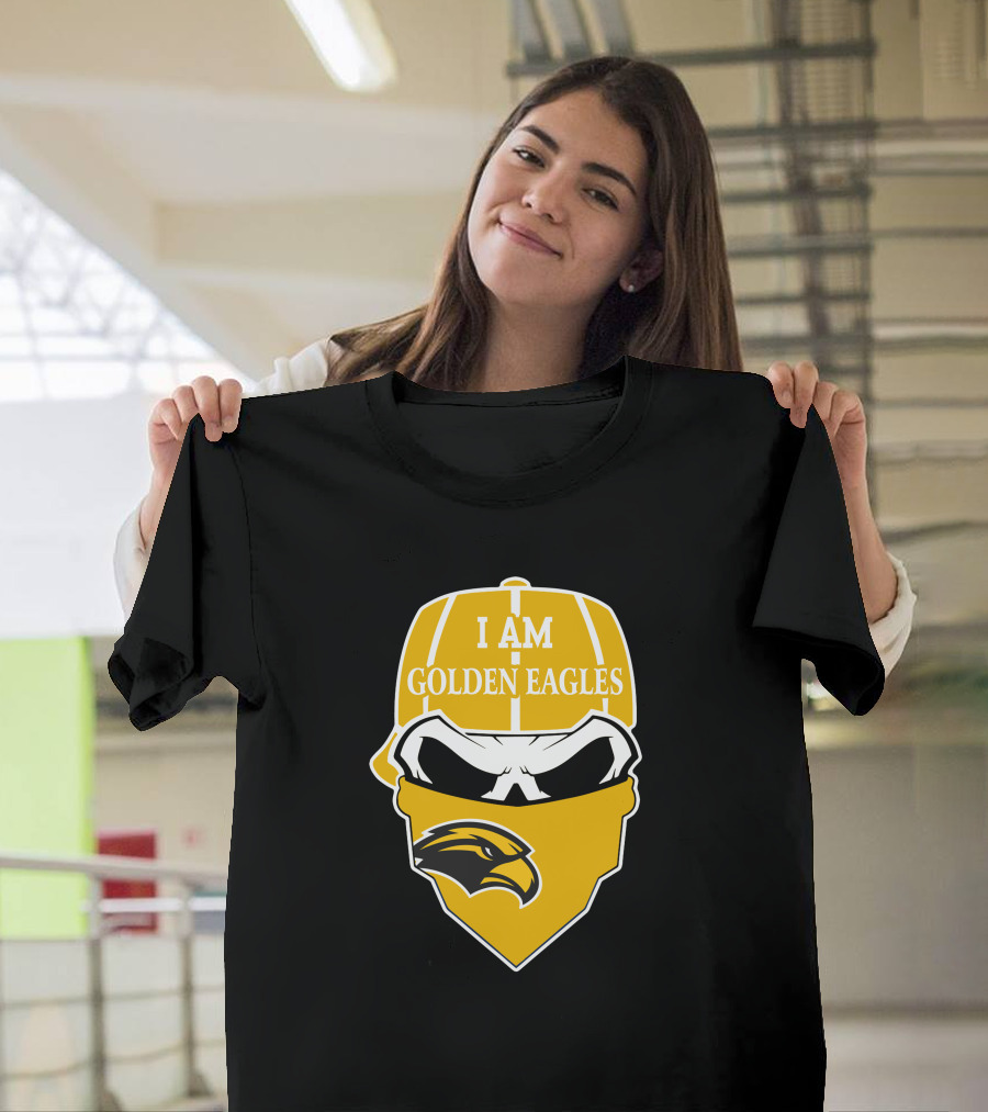 Southern Mississippi Golden Eagles I Am Skull T-Shirt