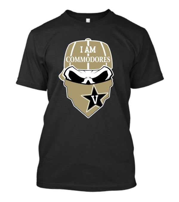 I Am Vanderbilt Commodores Skull V Star T-Shirt