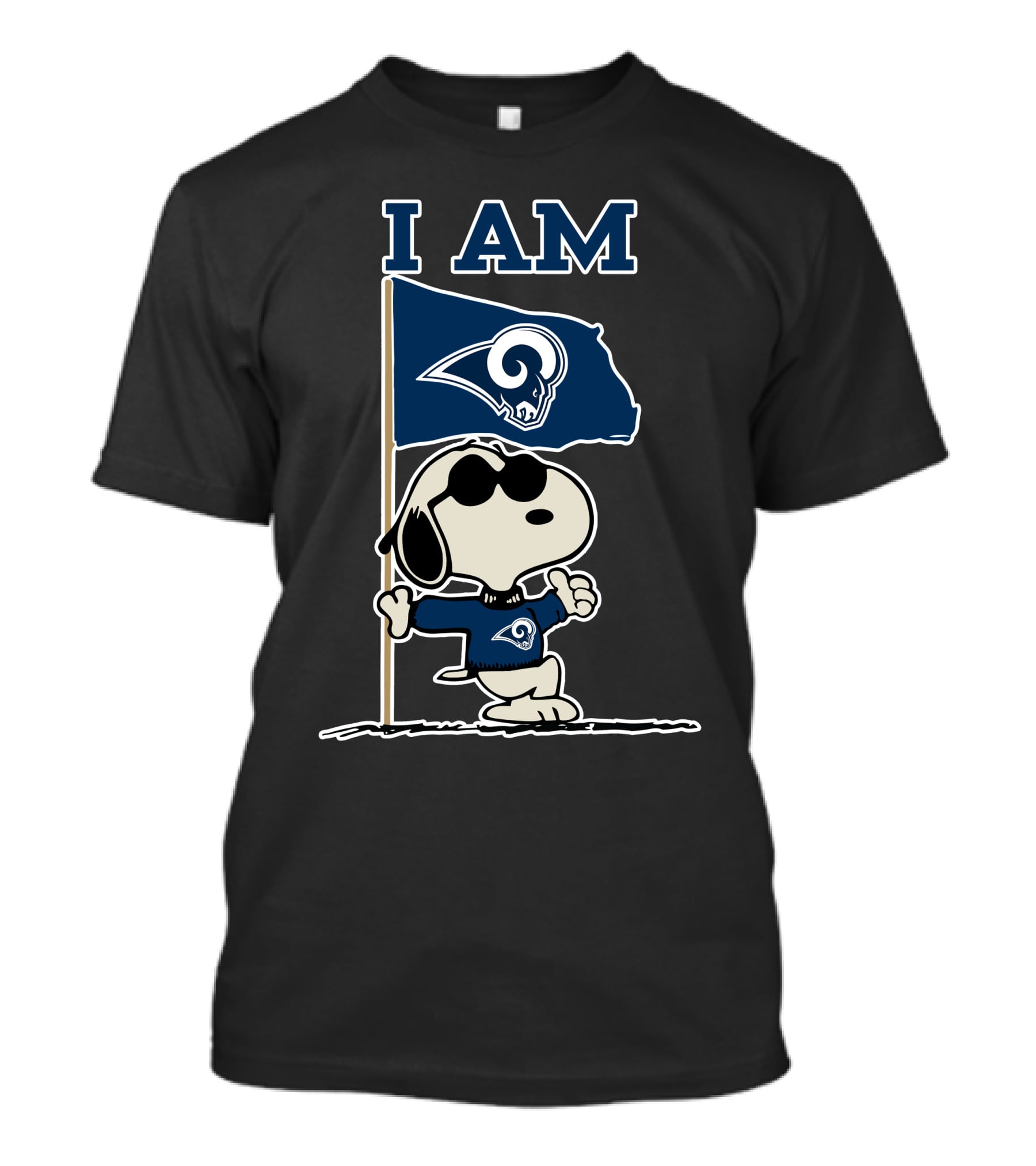 I Am Los Angeles Rams Snoopy T-Shirt