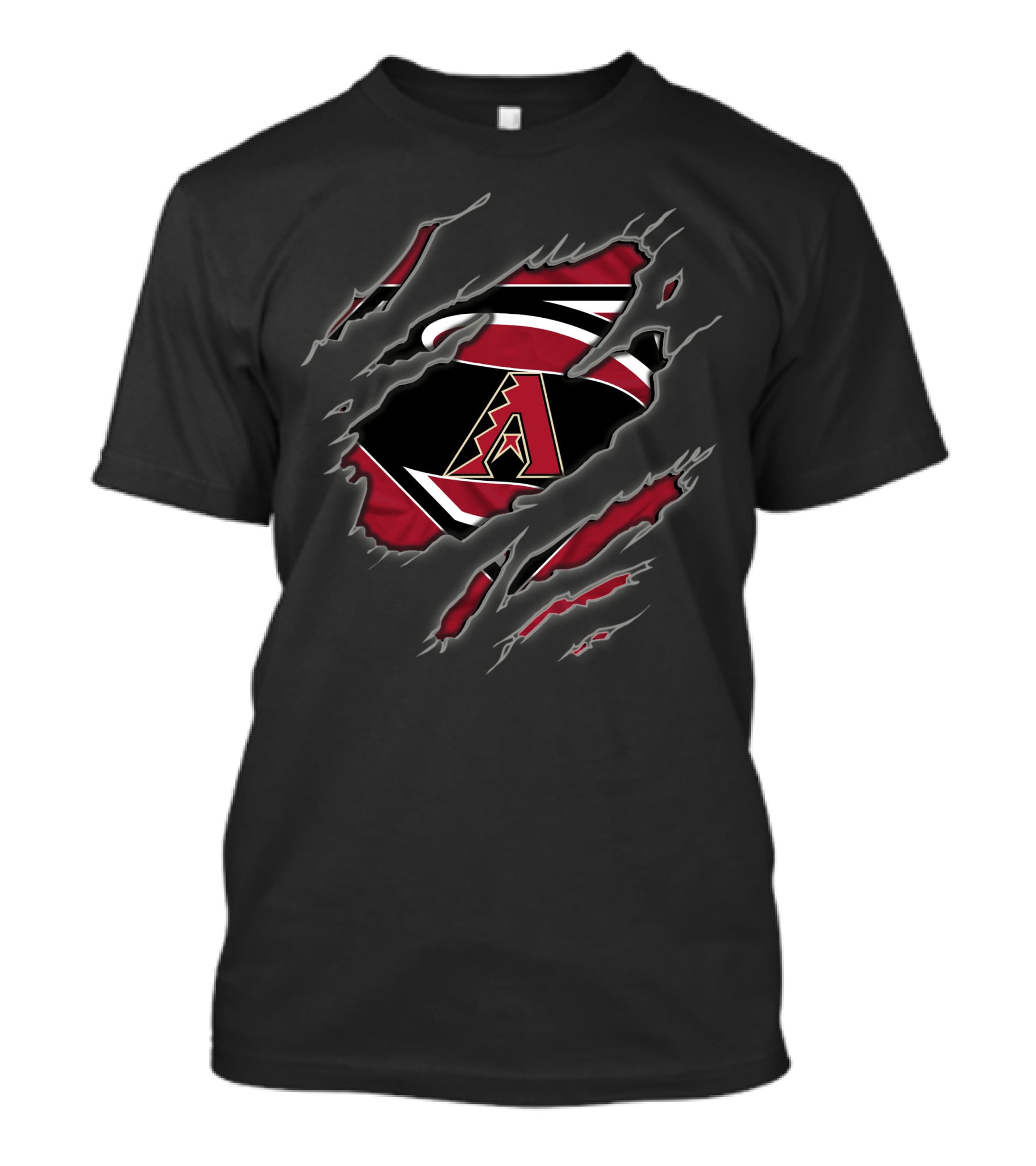 Arizona Diamondbacks Superman Logo Ripped T-Shirt