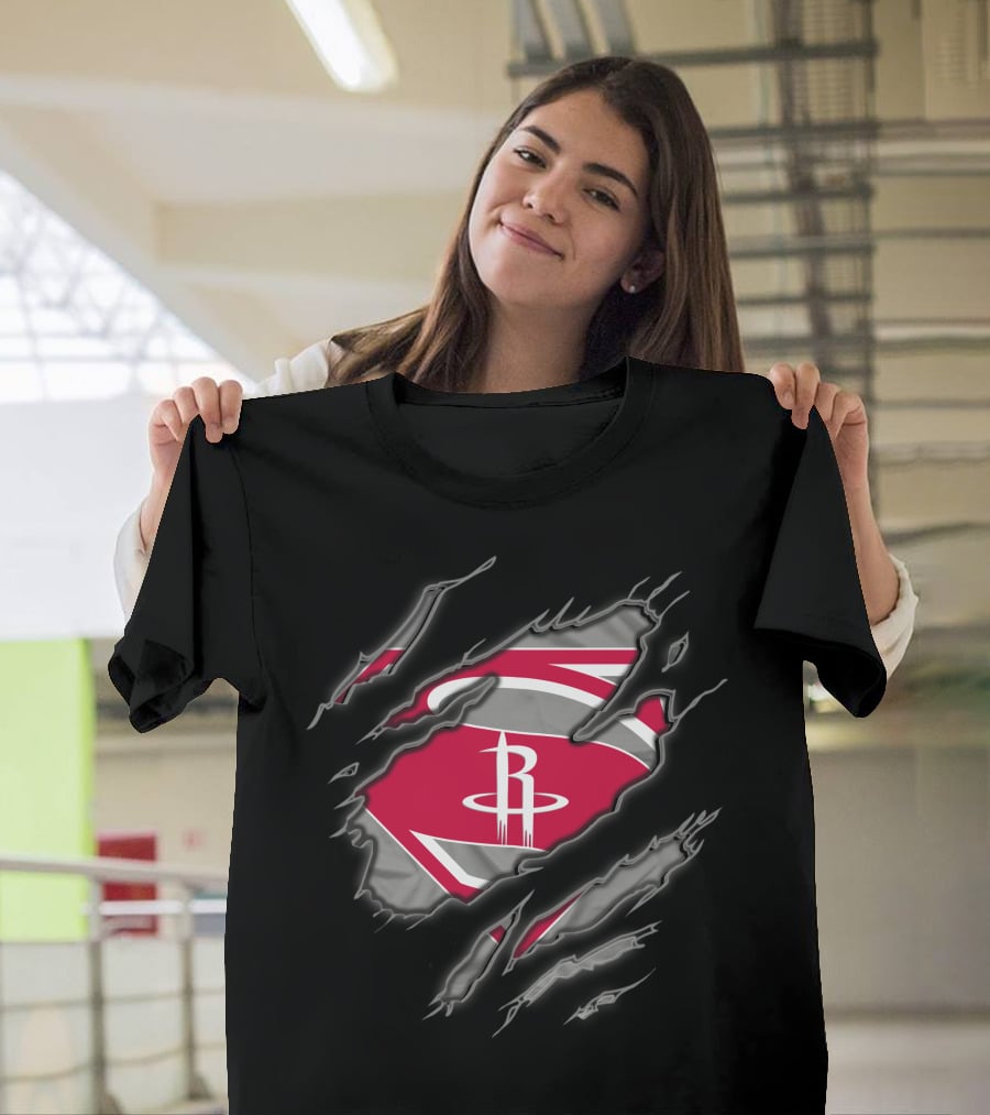 Houston Rockets Superman Claw T-Shirt