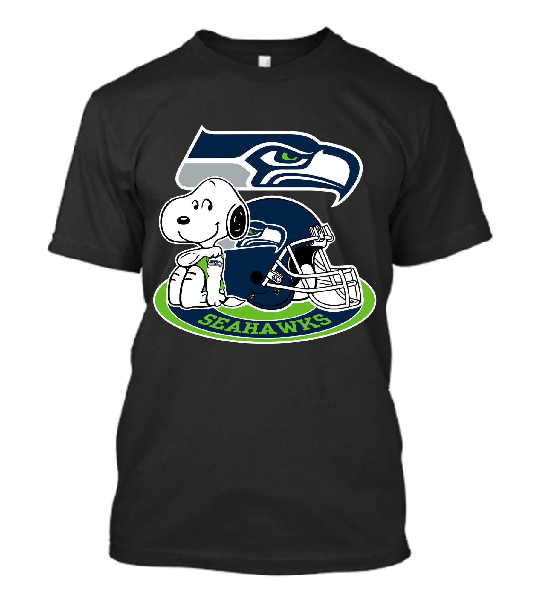 Snoopy Seattle Seahawks Helmet T-Shirt