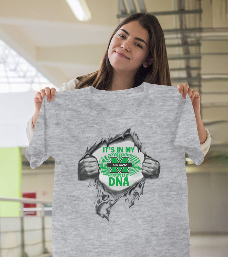 It's In My Marshall Thundering Herd Dna T-Shirt